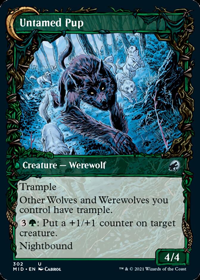 Hound Tamer // Untamed Pup (Showcase Equinox) [Innistrad: Midnight Hunt] | Jomio and Rueliete's Cards and Comics