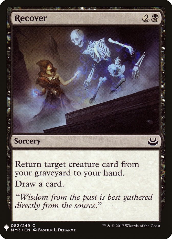 Recover [Mystery Booster] | Jomio and Rueliete's Cards and Comics