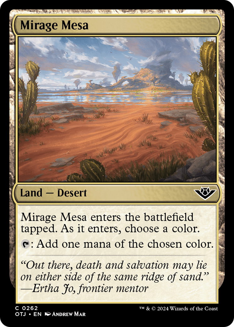 Mirage Mesa [Outlaws of Thunder Junction] | Jomio and Rueliete's Cards and Comics