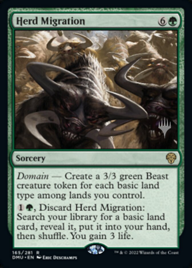 Herd Migration (Promo Pack) [Dominaria United Promos] | Jomio and Rueliete's Cards and Comics