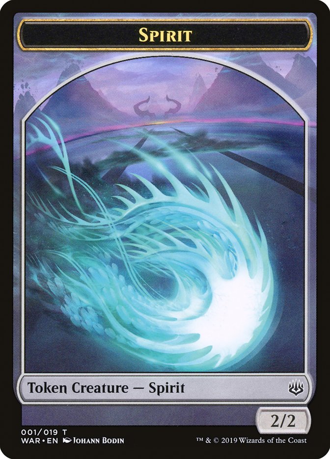 Spirit Token [War of the Spark Tokens] | Jomio and Rueliete's Cards and Comics