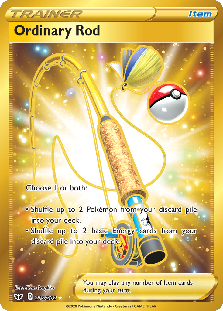 Ordinary Rod (215/202) [Sword & Shield: Base Set] | Jomio and Rueliete's Cards and Comics
