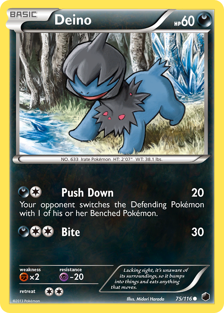 Deino (75/116) [Black & White: Plasma Freeze] | Jomio and Rueliete's Cards and Comics