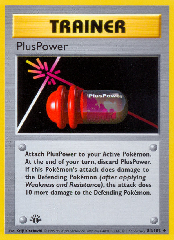 PlusPower (84/102) (Shadowless) [Base Set 1st Edition] | Jomio and Rueliete's Cards and Comics
