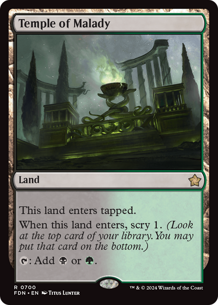 Temple of Malady [Foundations] | Jomio and Rueliete's Cards and Comics