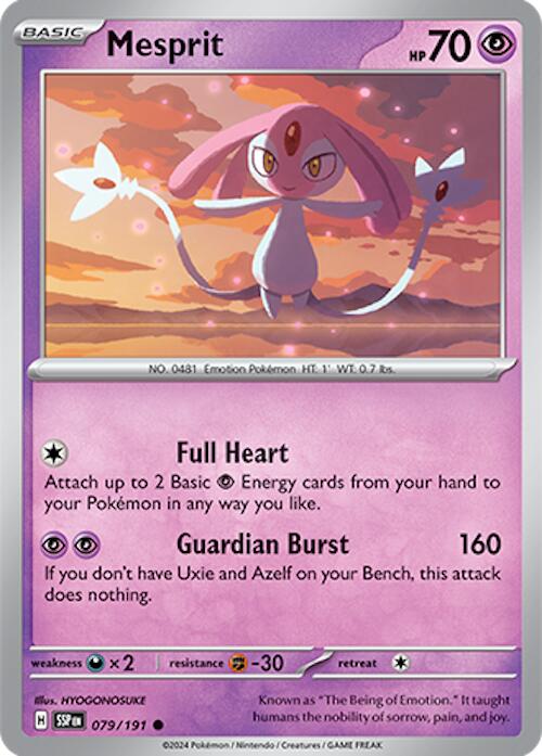 Mesprit (079/191) [Scarlet & Violet: Surging Sparks] | Jomio and Rueliete's Cards and Comics