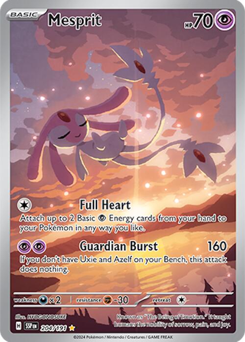 Mesprit (204/191) [Scarlet & Violet: Surging Sparks] | Jomio and Rueliete's Cards and Comics