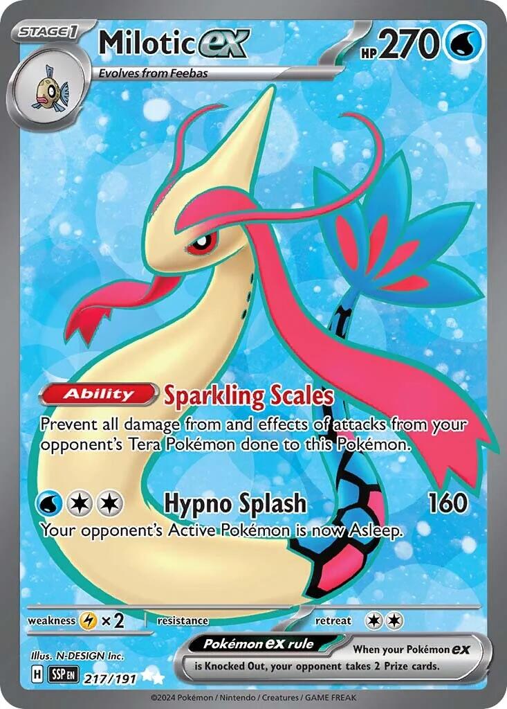 Milotic ex (217/191) [Scarlet & Violet: Surging Sparks] | Jomio and Rueliete's Cards and Comics