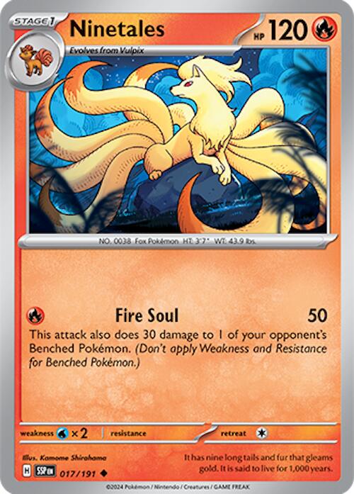 Ninetales (017/191) [Scarlet & Violet: Surging Sparks] | Jomio and Rueliete's Cards and Comics