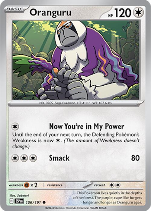 Oranguru (156/191) [Scarlet & Violet: Surging Sparks] | Jomio and Rueliete's Cards and Comics