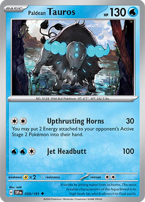 Paldean Tauros (039/191) [Scarlet & Violet: Surging Sparks] | Jomio and Rueliete's Cards and Comics