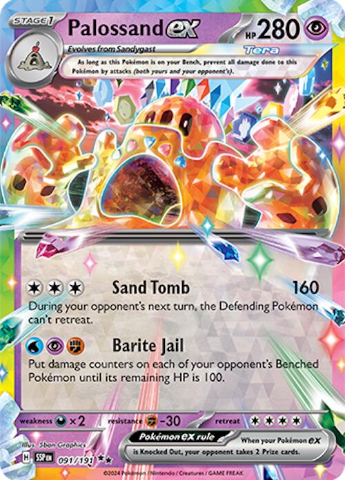 Palossand ex (091/191) [Scarlet & Violet: Surging Sparks] | Jomio and Rueliete's Cards and Comics