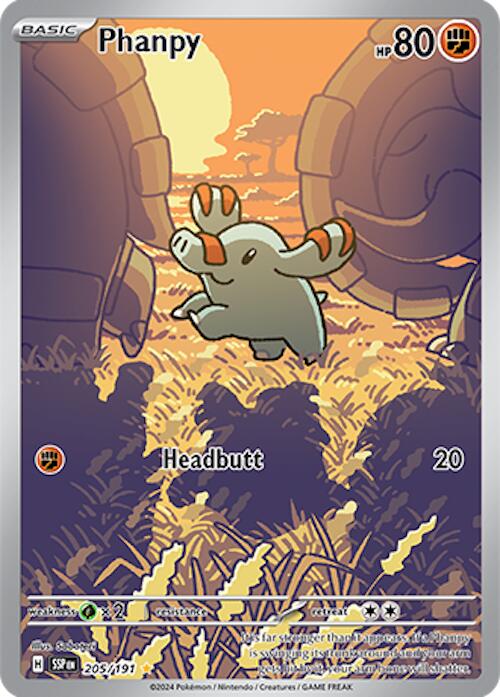 Phanpy (205/191) [Scarlet & Violet: Surging Sparks] | Jomio and Rueliete's Cards and Comics