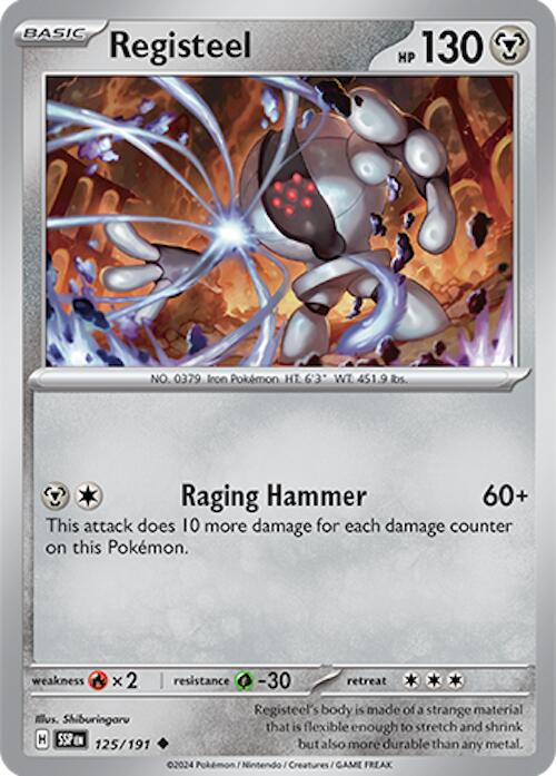Registeel (125/191) [Scarlet & Violet: Surging Sparks] | Jomio and Rueliete's Cards and Comics