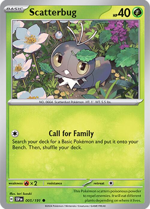 Scatterbug (005/191) [Scarlet & Violet: Surging Sparks] | Jomio and Rueliete's Cards and Comics