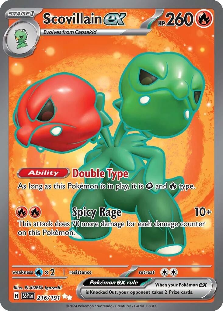 Scovillain ex (216/191) [Scarlet & Violet: Surging Sparks] | Jomio and Rueliete's Cards and Comics