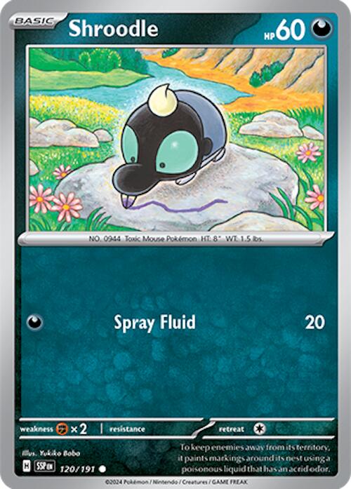 Shroodle (120/191) [Scarlet & Violet: Surging Sparks] | Jomio and Rueliete's Cards and Comics