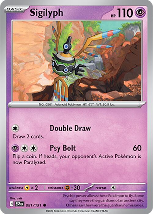 Sigilyph (081/191) [Scarlet & Violet: Surging Sparks] | Jomio and Rueliete's Cards and Comics