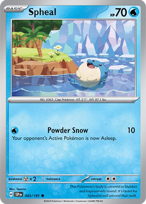 Spheal (043/191) [Scarlet & Violet: Surging Sparks] | Jomio and Rueliete's Cards and Comics