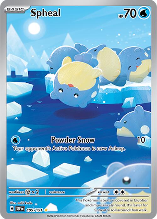 Spheal (199/191) [Scarlet & Violet: Surging Sparks] | Jomio and Rueliete's Cards and Comics