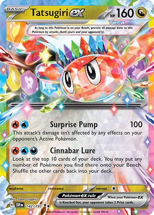 Tatsugiri ex (142/191) [Scarlet & Violet: Surging Sparks] | Jomio and Rueliete's Cards and Comics