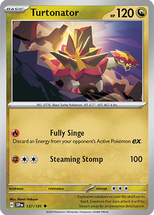 Turtonator (137/191) [Scarlet & Violet: Surging Sparks] | Jomio and Rueliete's Cards and Comics
