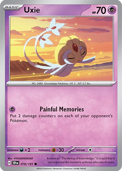 Uxie (078/191) [Scarlet & Violet: Surging Sparks] | Jomio and Rueliete's Cards and Comics