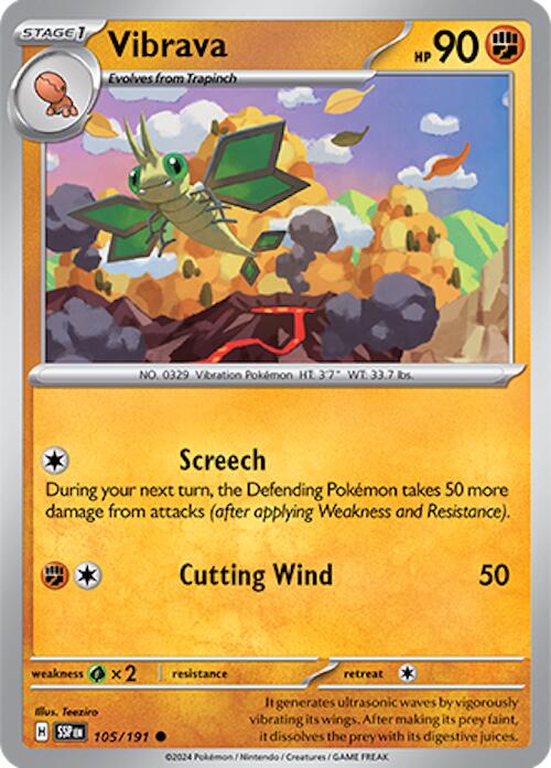 Vibrava (105/191) [Scarlet & Violet: Surging Sparks] | Jomio and Rueliete's Cards and Comics
