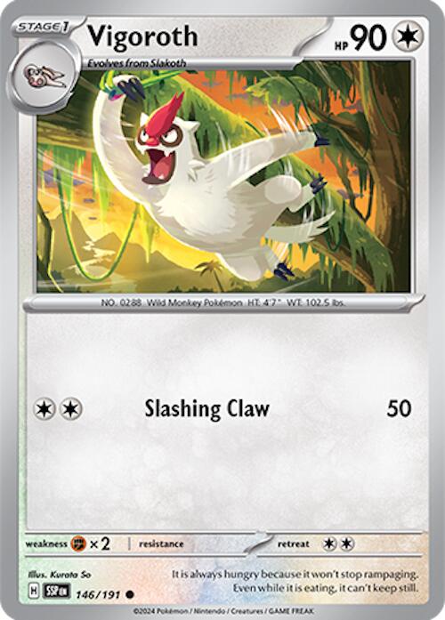 Vigoroth (146/191) [Scarlet & Violet: Surging Sparks] | Jomio and Rueliete's Cards and Comics