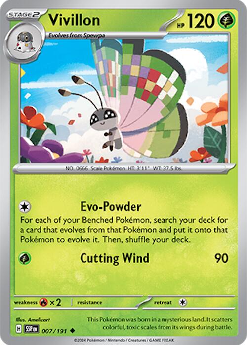 Vivillon (007/191) [Scarlet & Violet: Surging Sparks] | Jomio and Rueliete's Cards and Comics