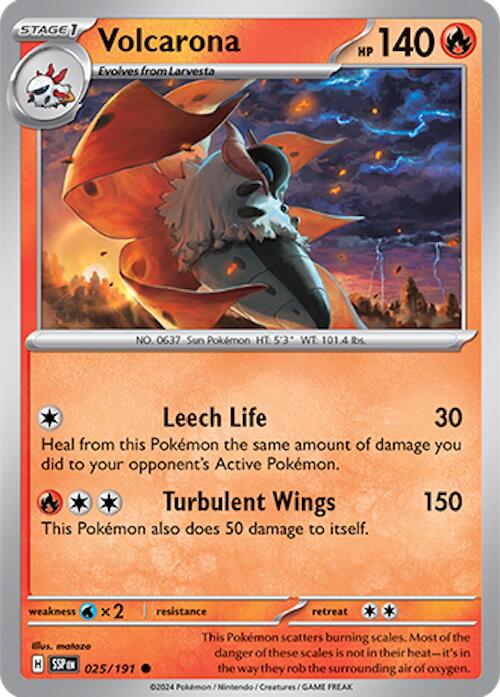 Volcarona (025/191) [Scarlet & Violet: Surging Sparks] | Jomio and Rueliete's Cards and Comics