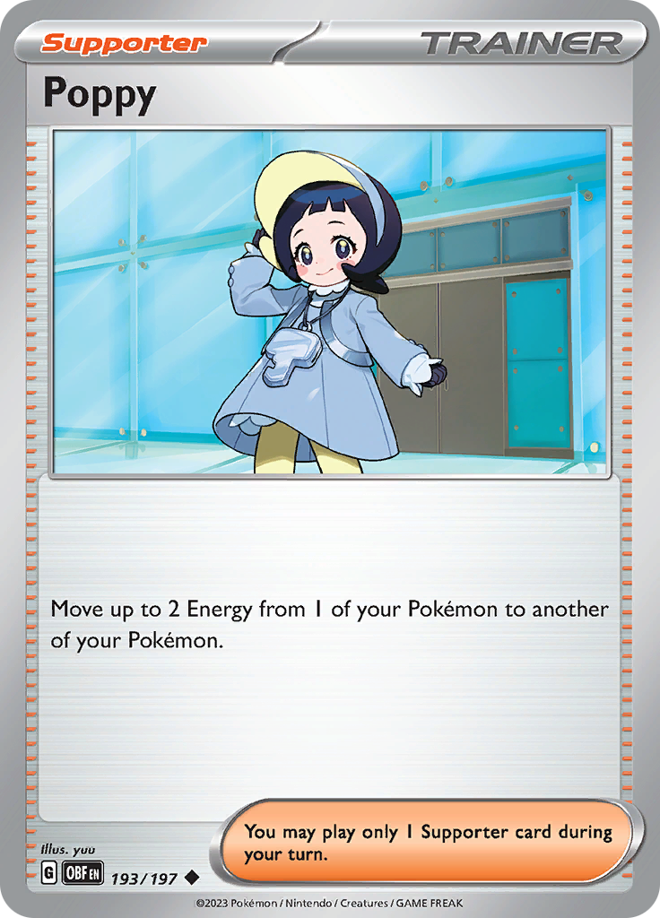 Poppy (193/197) [Scarlet & Violet: Obsidian Flames] | Jomio and Rueliete's Cards and Comics