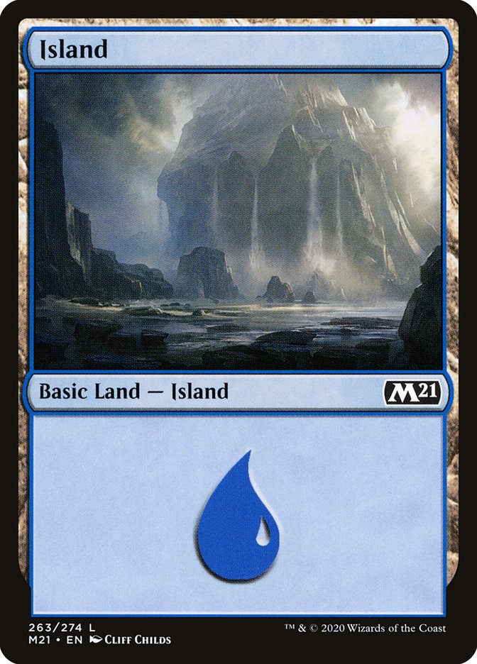 Island (263) [Core Set 2021] | Jomio and Rueliete's Cards and Comics