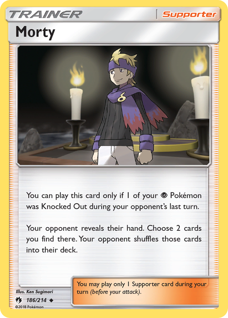 Morty (186/214) [Sun & Moon: Lost Thunder] | Jomio and Rueliete's Cards and Comics
