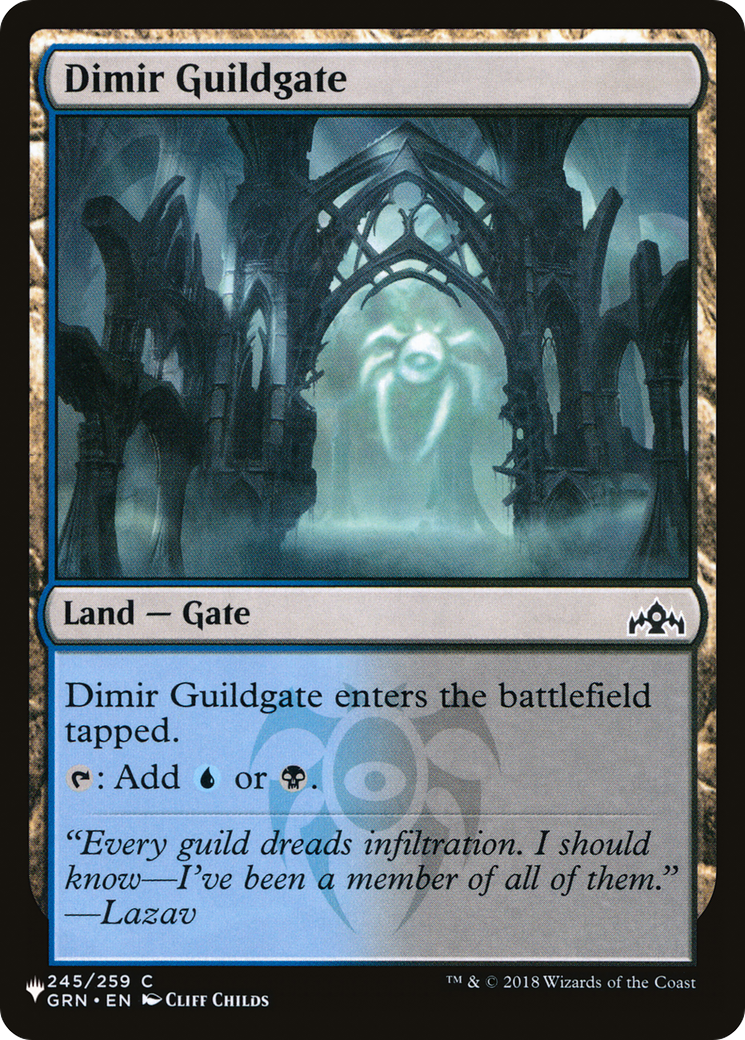 Dimir Guildgate [The List] | Jomio and Rueliete's Cards and Comics