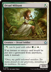 Dryad Militant [Foundations] | Jomio and Rueliete's Cards and Comics