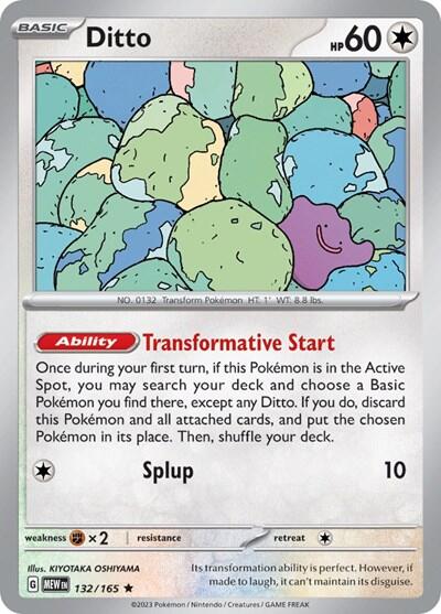 Ditto (132/165) (Non-Holo) [Scarlet & Violet 151] | Jomio and Rueliete's Cards and Comics