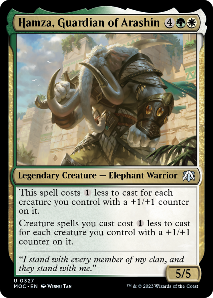 Hamza, Guardian of Arashin [March of the Machine Commander] | Jomio and Rueliete's Cards and Comics