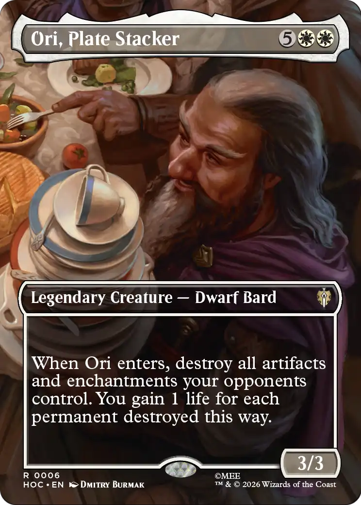 Ori, Plate Stacker (Borderless) [The Hobbit: Eternal-Legal] | Jomio and Rueliete's Cards and Comics