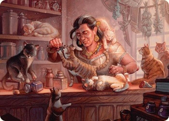 Cat Collector Art Card (1/54) [Foundations Art Series] | Jomio and Rueliete's Cards and Comics