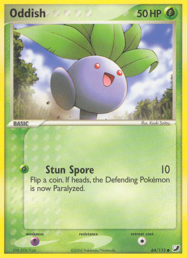 Oddish (64/115) [EX: Unseen Forces] | Jomio and Rueliete's Cards and Comics