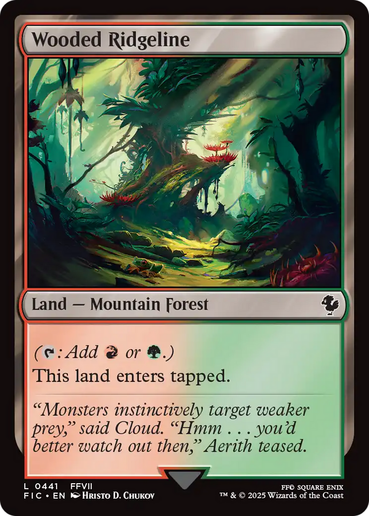 Wooded Ridgeline [FINAL FANTASY Commander] | Jomio and Rueliete's Cards and Comics