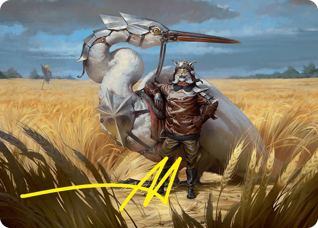 Skyknight Squire Art Card (4/54) (Gold-Stamped Signature) [Foundations Art Series] | Jomio and Rueliete's Cards and Comics