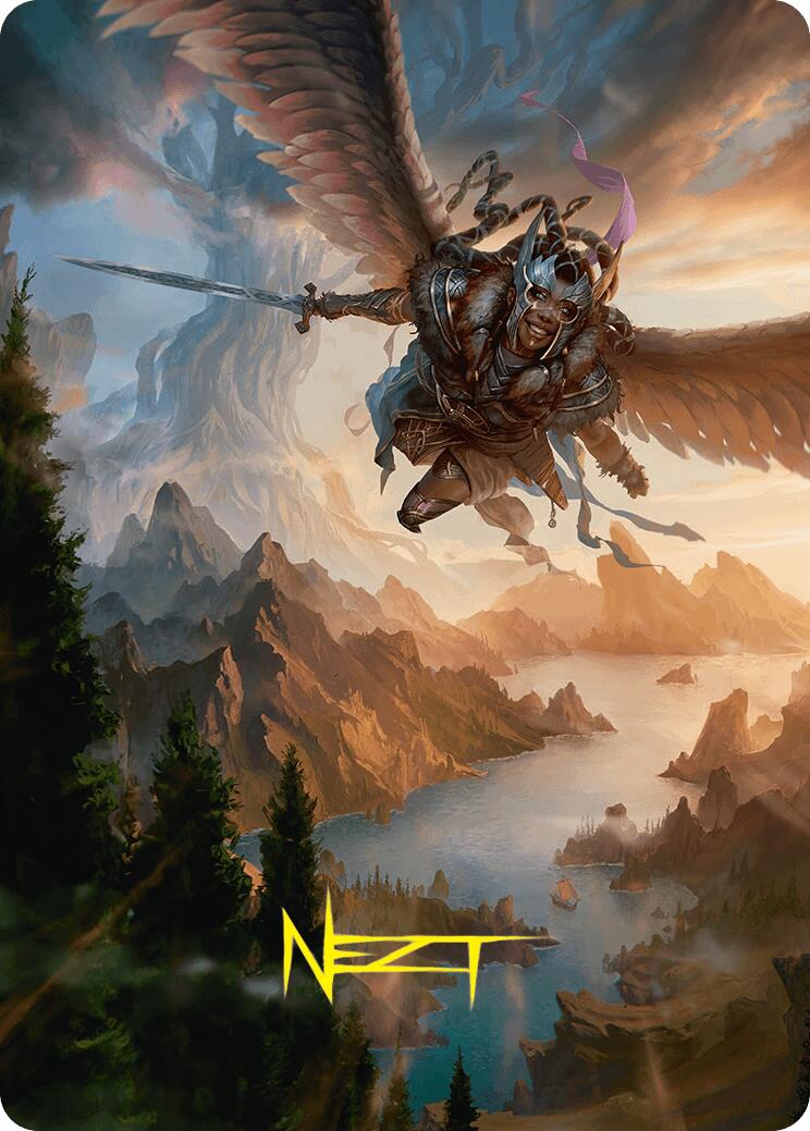 Youthful Valkyrie Art Card (28/54) (Gold-Stamped Signature) [Foundations Art Series] | Jomio and Rueliete's Cards and Comics
