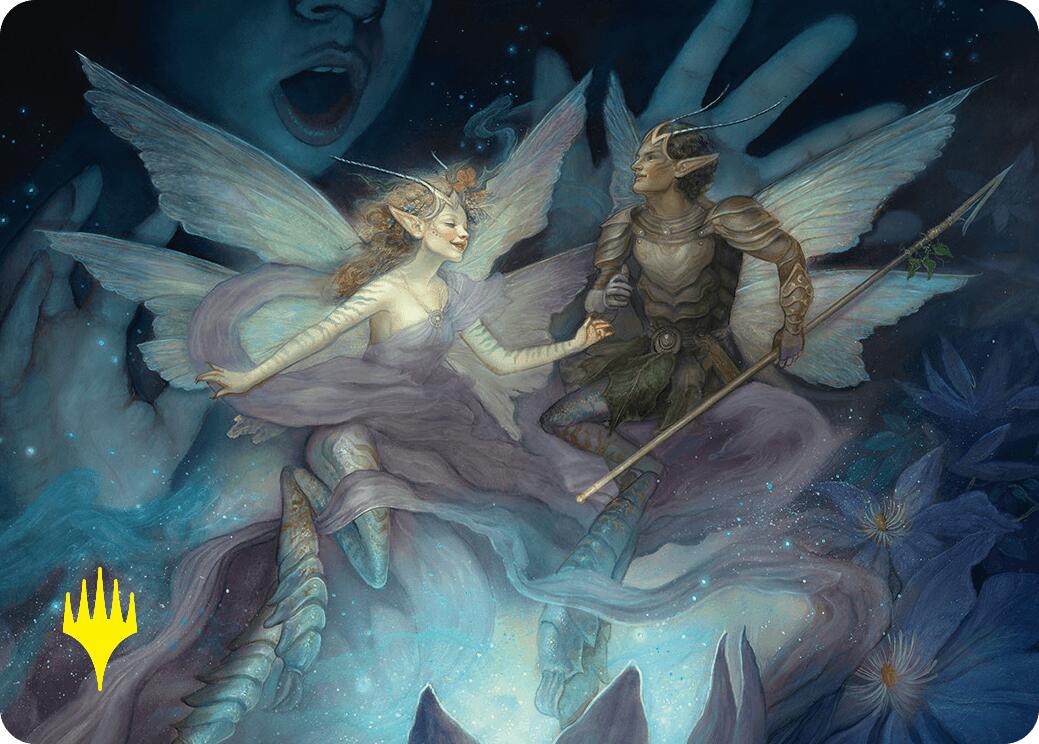 Faebloom Trick Art Card (6/54) (Gold-Stamped Signature) [Foundations Art Series] | Jomio and Rueliete's Cards and Comics