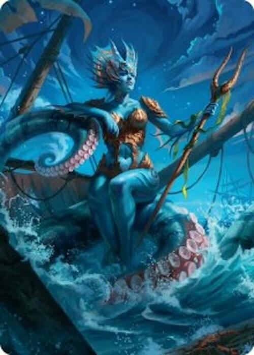 Kiora, the Rising Tide Art Card (30/54) [Foundations Art Series] | Jomio and Rueliete's Cards and Comics