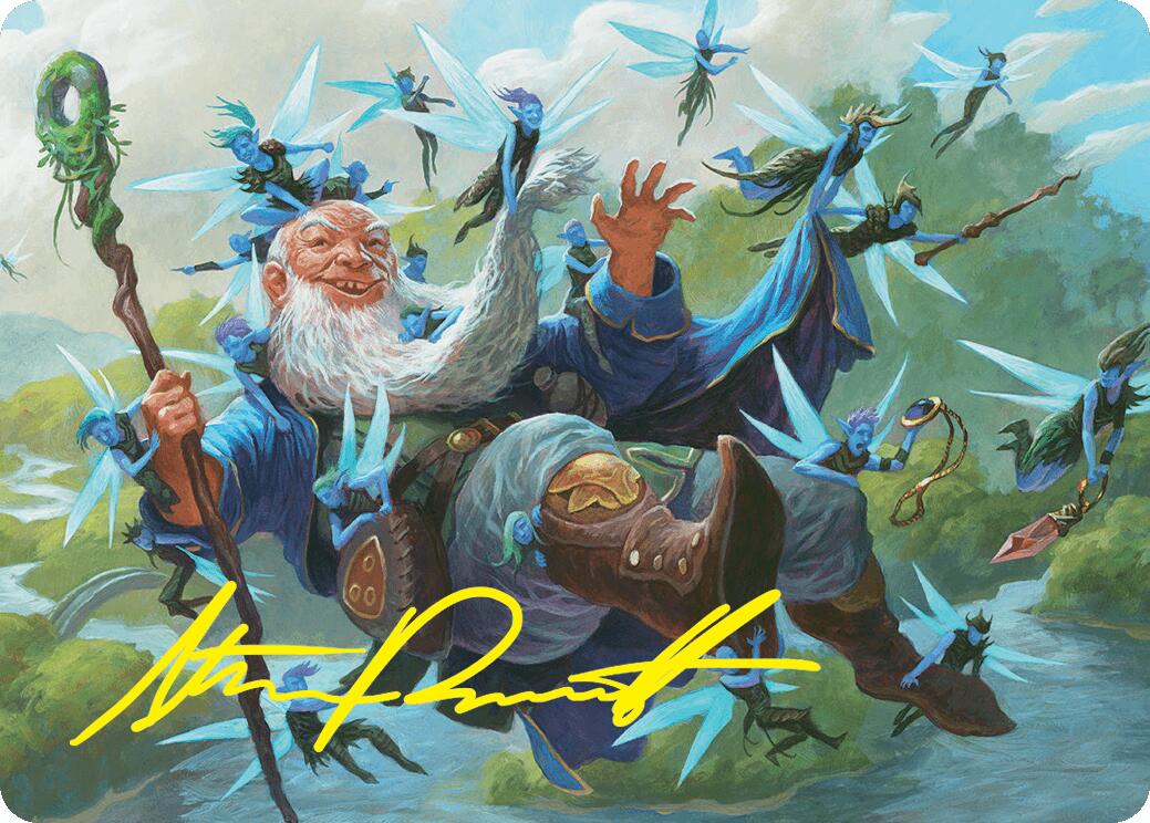 Mischievous Mystic Art Card (7/54) (Gold-Stamped Signature) [Foundations Art Series] | Jomio and Rueliete's Cards and Comics