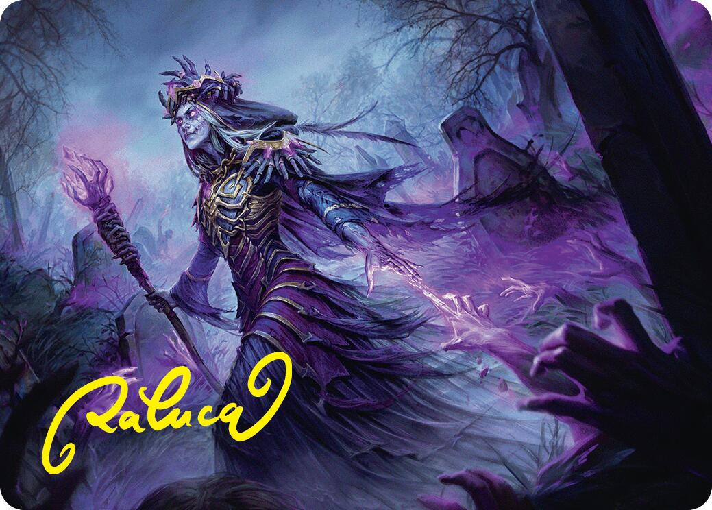 Zul Ashur, Lich Lord Art Card (10/54) (Gold-Stamped Signature) [Foundations Art Series] | Jomio and Rueliete's Cards and Comics