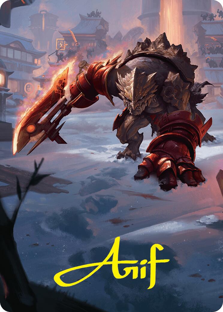 Searslicer Goblin Art Card (39/54) (Gold-Stamped Signature) [Foundations Art Series] | Jomio and Rueliete's Cards and Comics