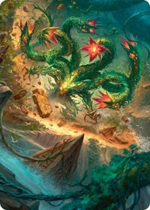 Mossborn Hydra Art Card (42/54) [Foundations Art Series] | Jomio and Rueliete's Cards and Comics